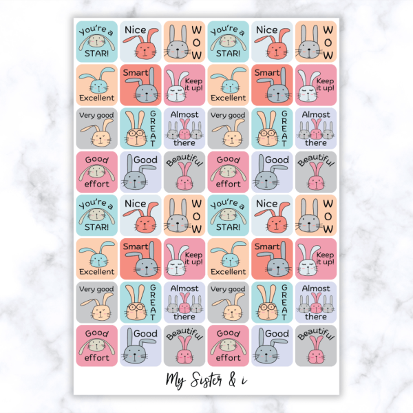 Bunny Stickers