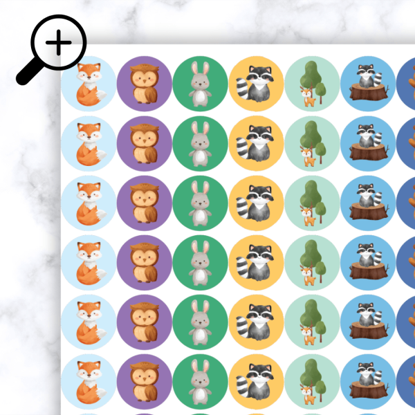 Alternative view of Woodlands Stickers