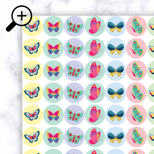 Alternative view of Butterfly Stickers