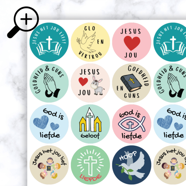 Alternative view of Bible Stickers