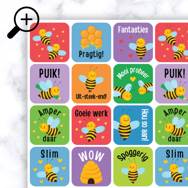 Alternative view of Bee Stickers