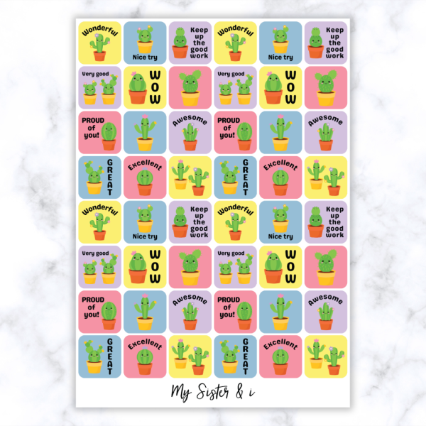 Cactus Stickers