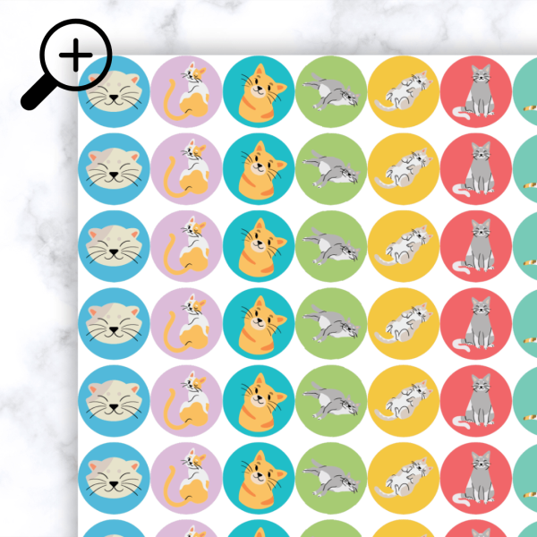 Alternative view of Cat Stickers