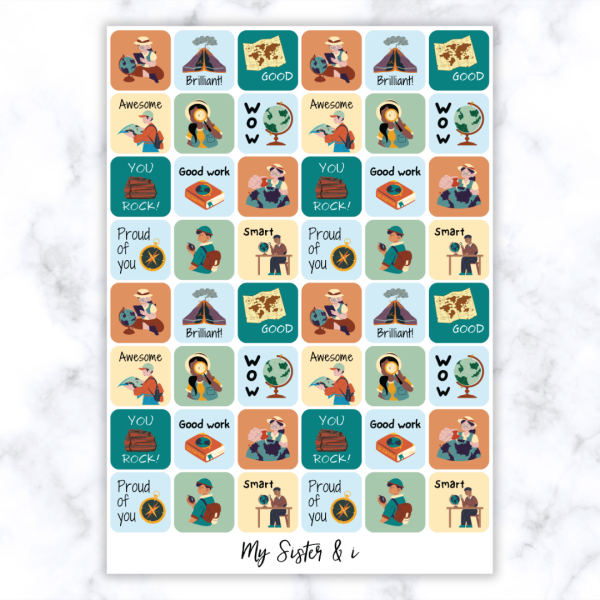 Geography Theme 2 Stickers