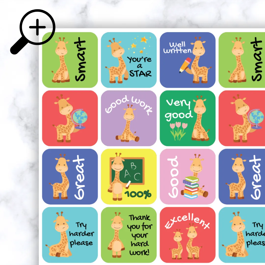 Giraffe Stickers - Image 3