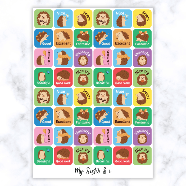 Hedgehog Stickers