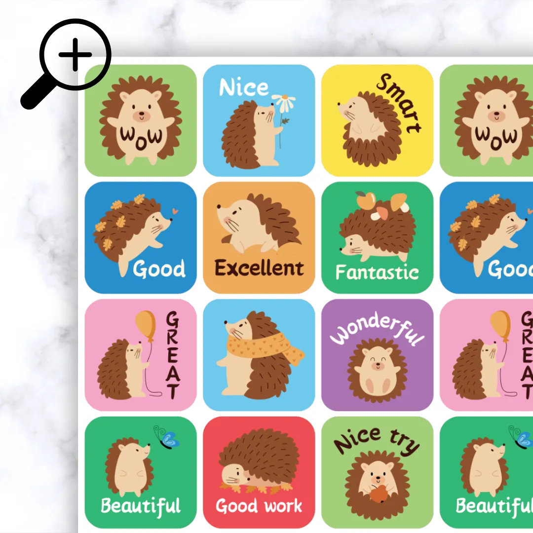 Hedgehog Stickers - Image 3