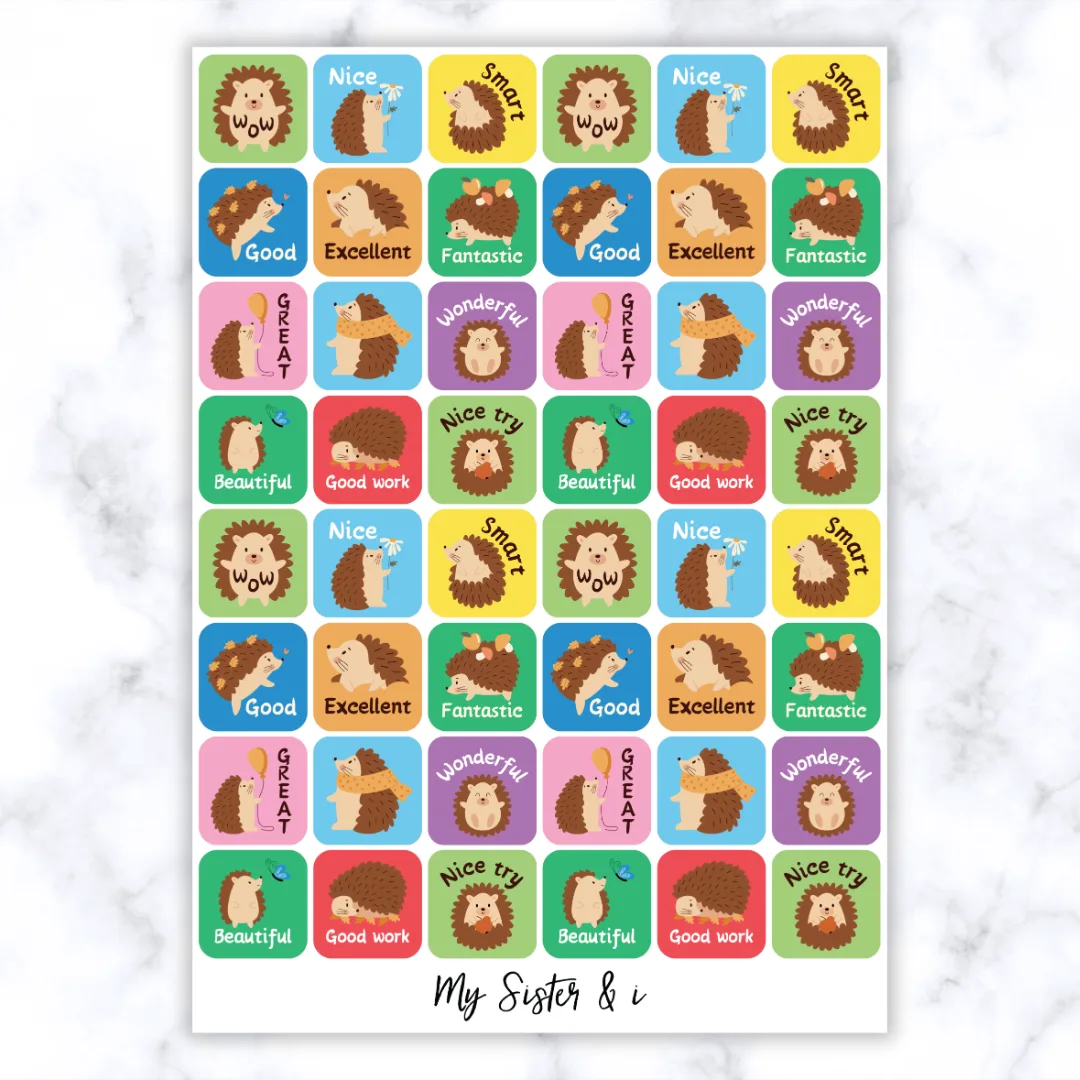 Hedgehog Stickers