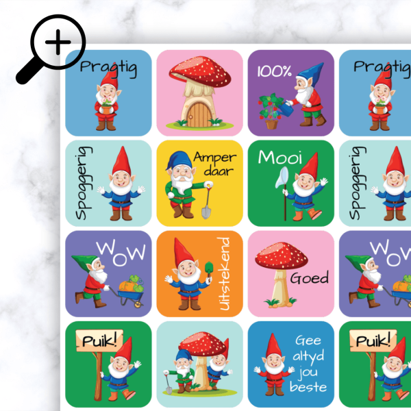 Alternative view of Gnome Stickers