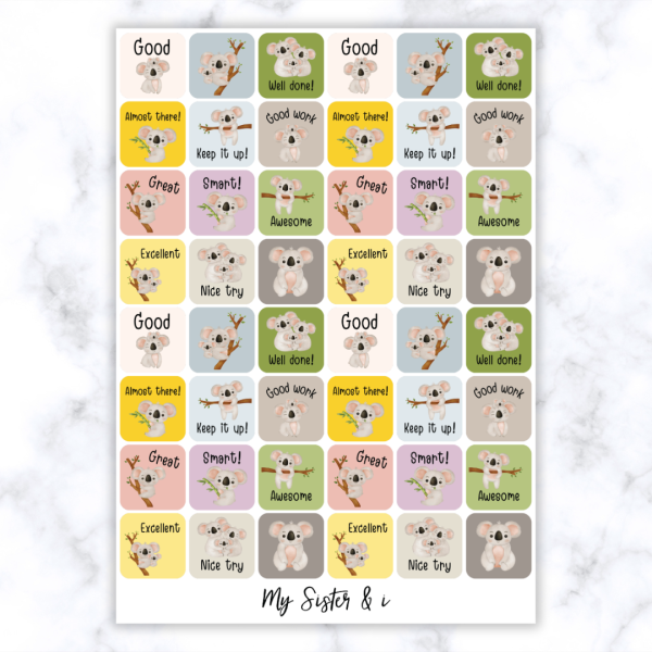Koala Bear Stickers