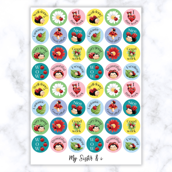 Ladybug Stickers