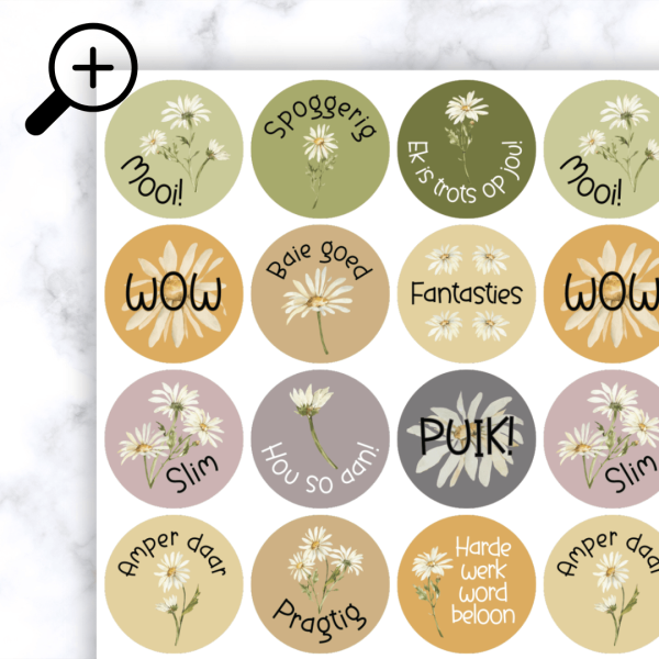 Alternative view of Daisy Stickers