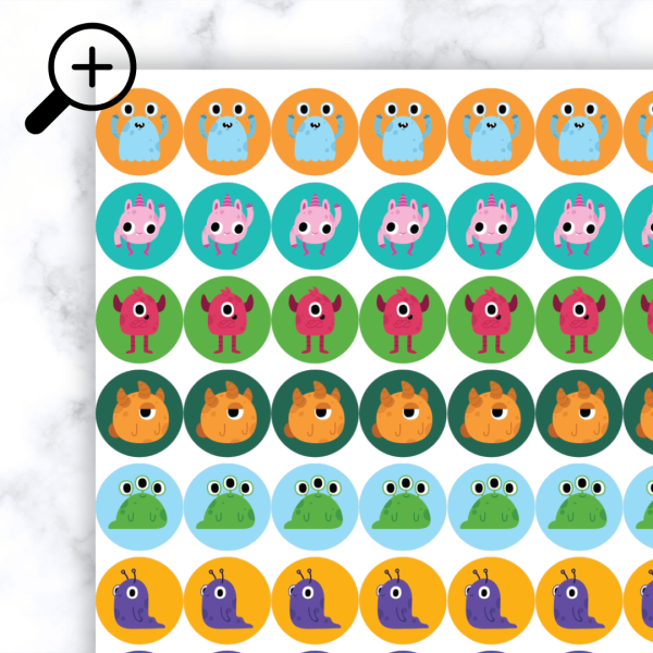 Alternative view of Monster Stickers
