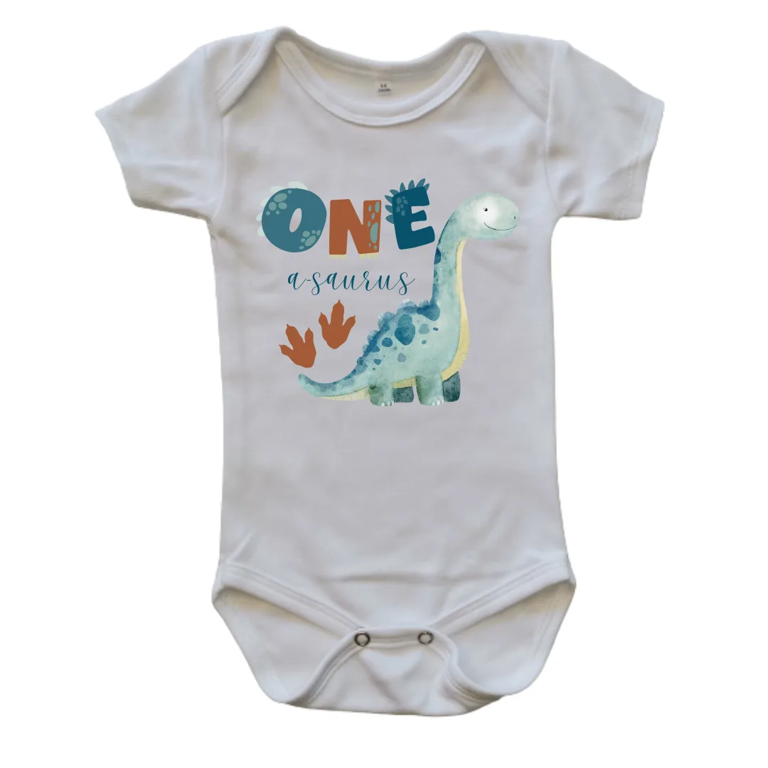 One-a-saurus | Custom Printed Baby Garment