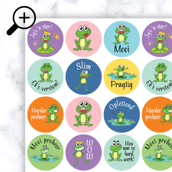 Alternative view of Frog Stickers