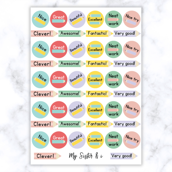 Pencil Stickers