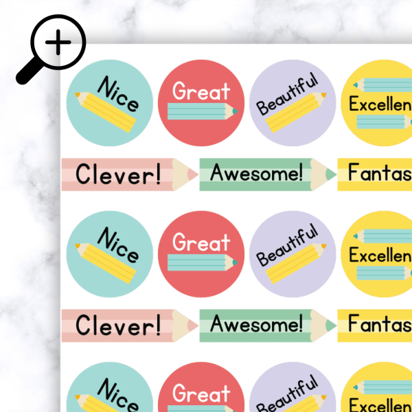 Alternative view of Pencil Stickers