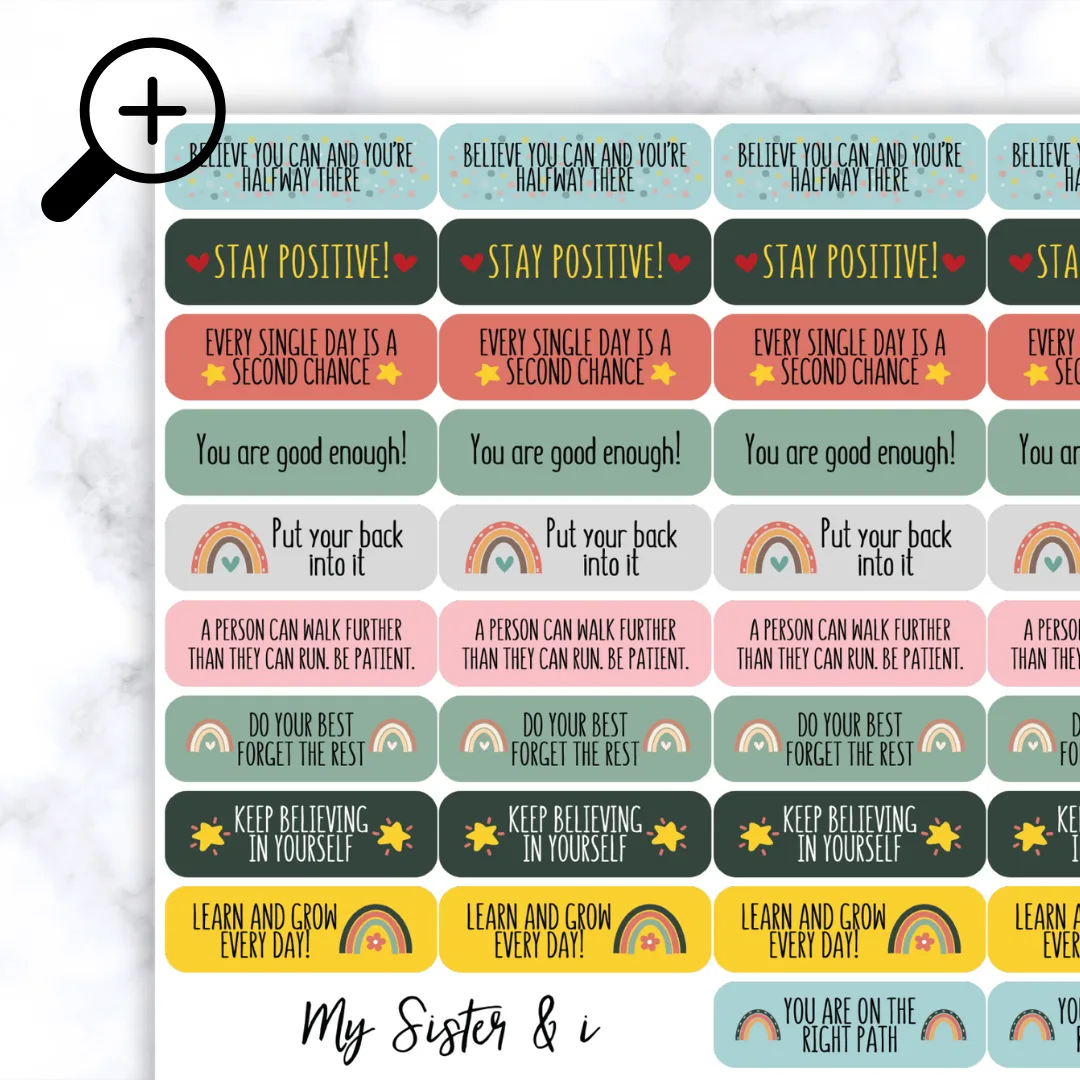 Rainbow Motivational Stickers - Image 3