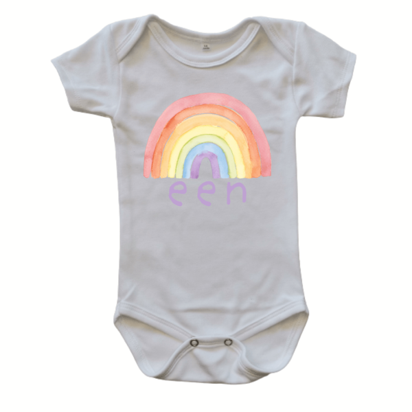 Pastel Rainbow Birthday | Custom Printed T-shirt