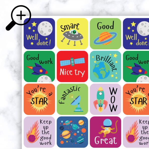 Alternative view of Space Stickers