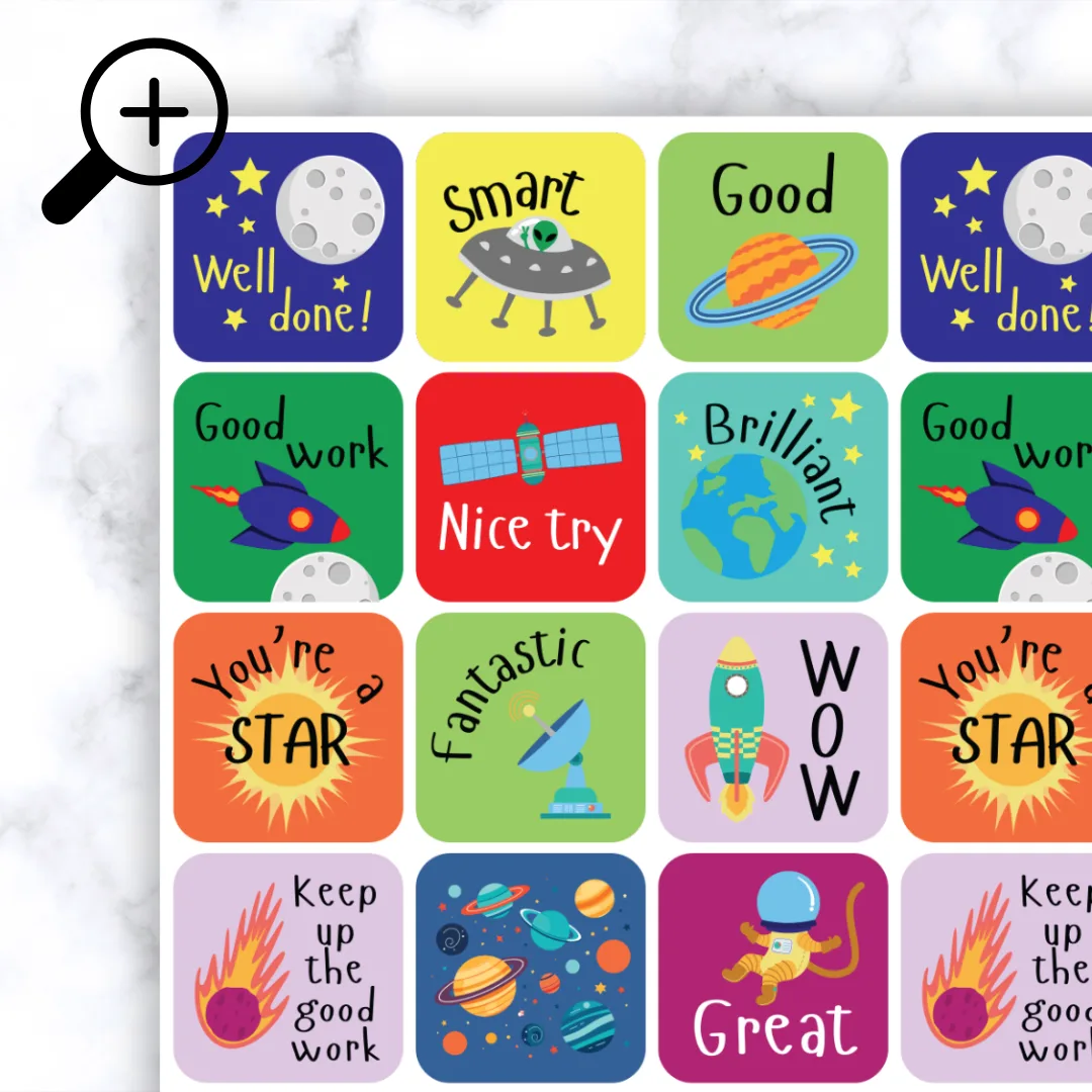 Alternative view of Space Stickers