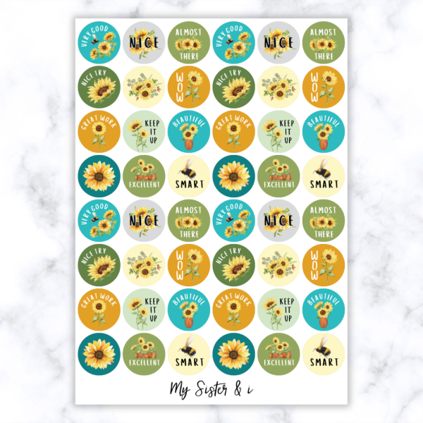Sunflower Stickers