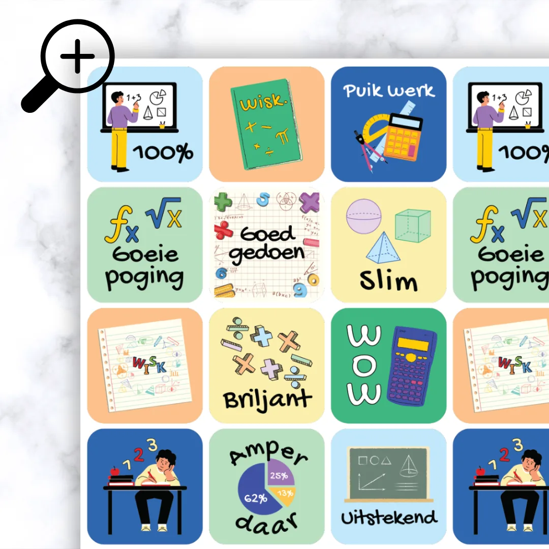 Math Theme 2 Stickers - Image 3