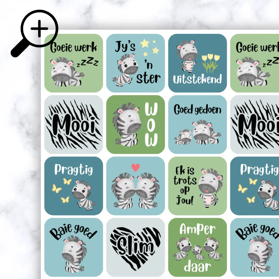 Zebra Plakkers Zoomed In