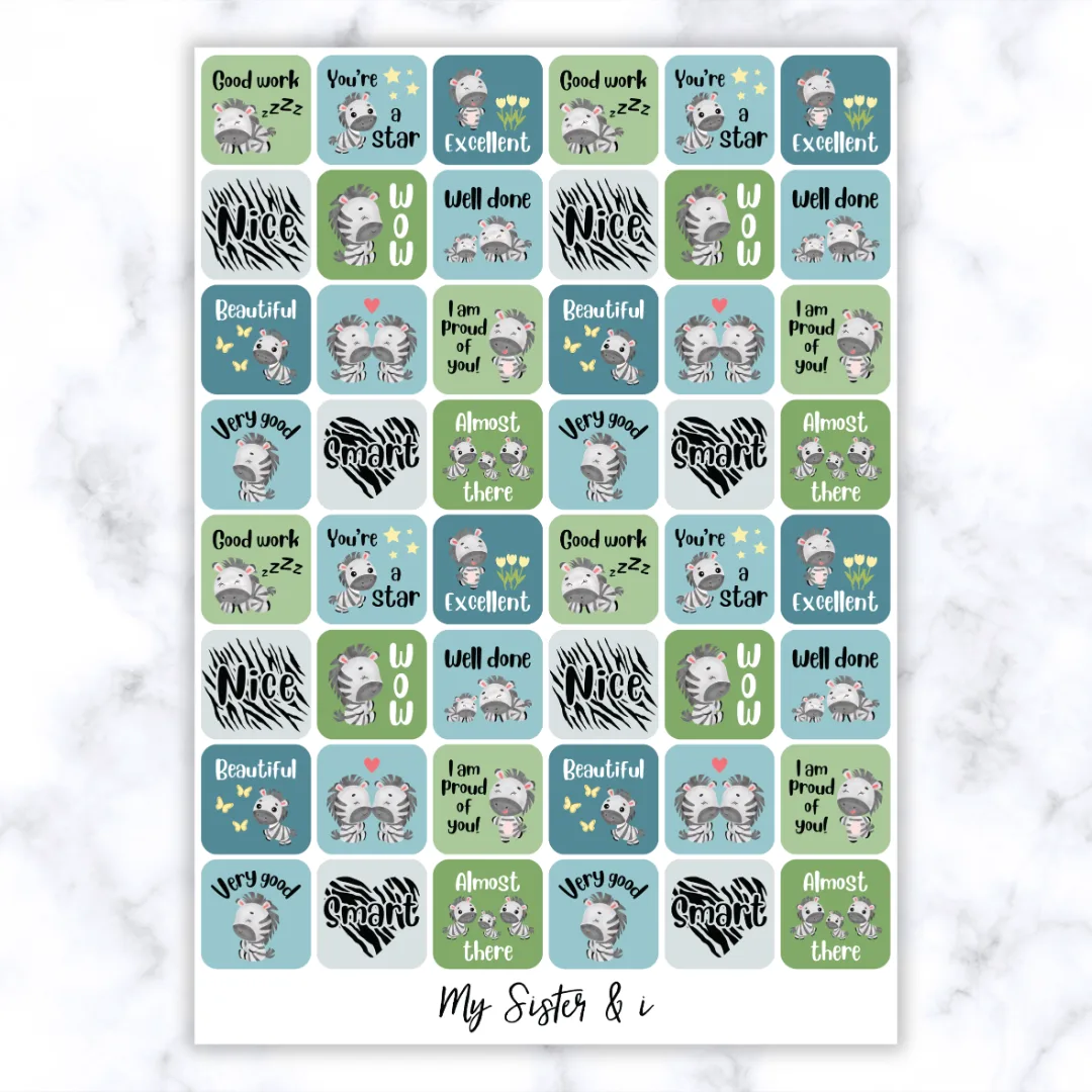 Zebra Stickers