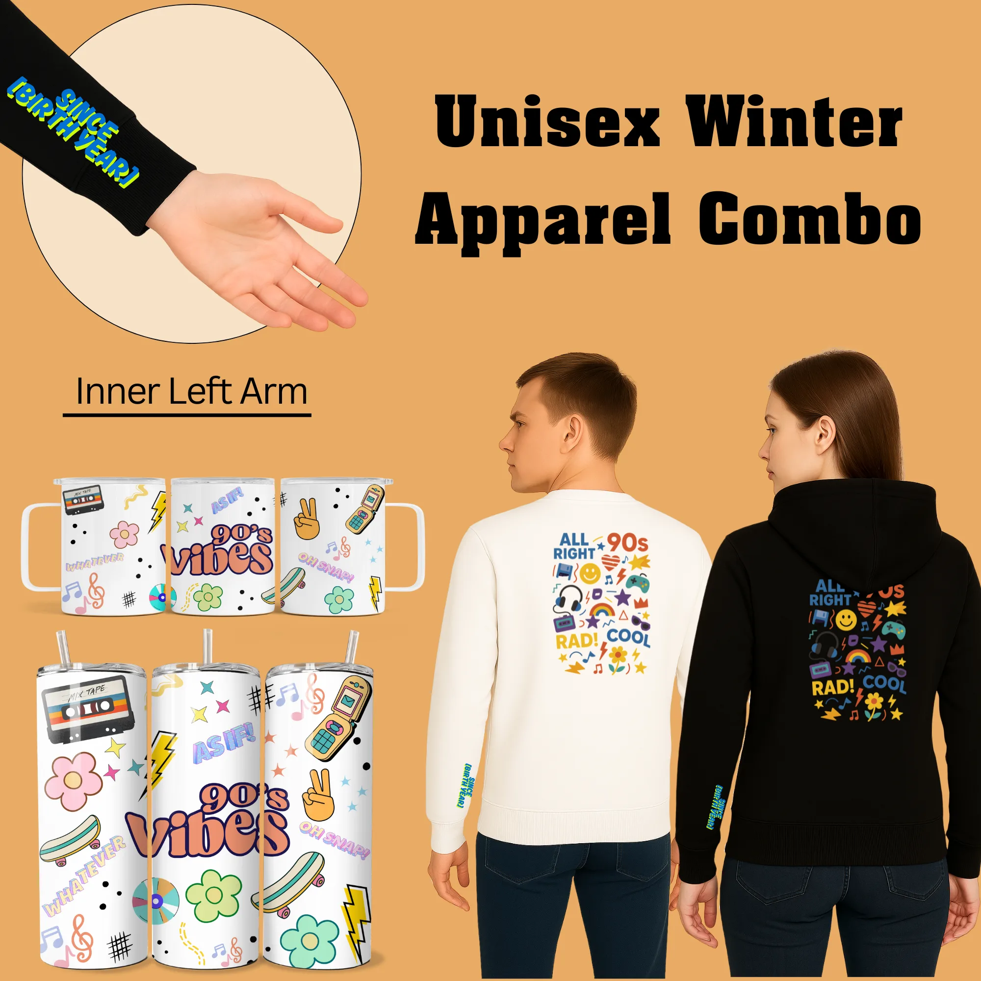 90's Theme Winter Apparel Combo