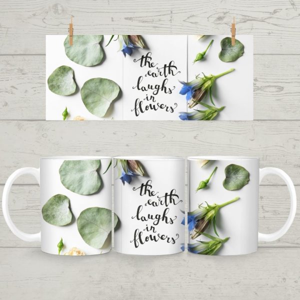 Laughs in Flowers Mug