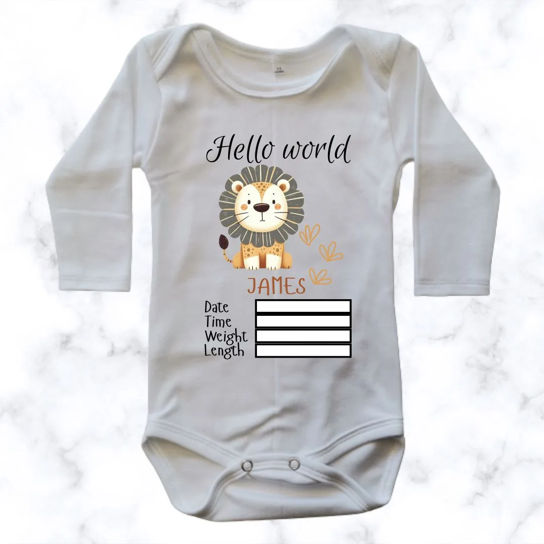 Birth Announcement - Lion
