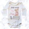 Birth Announcement - Bear