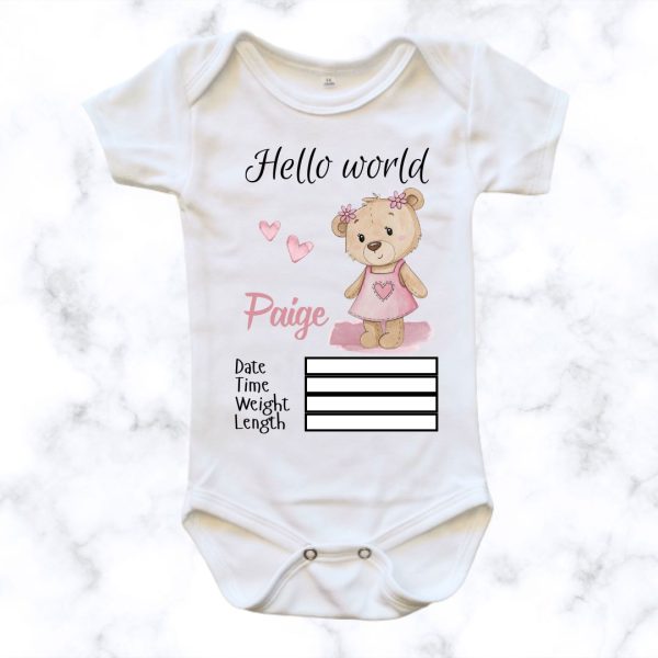 Birth Announcement - Bear