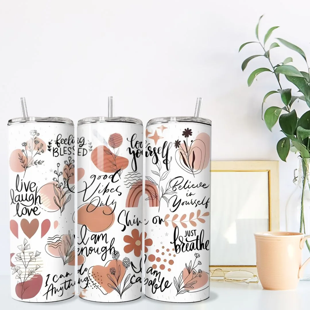 Just Breathe Skinny Tumbler