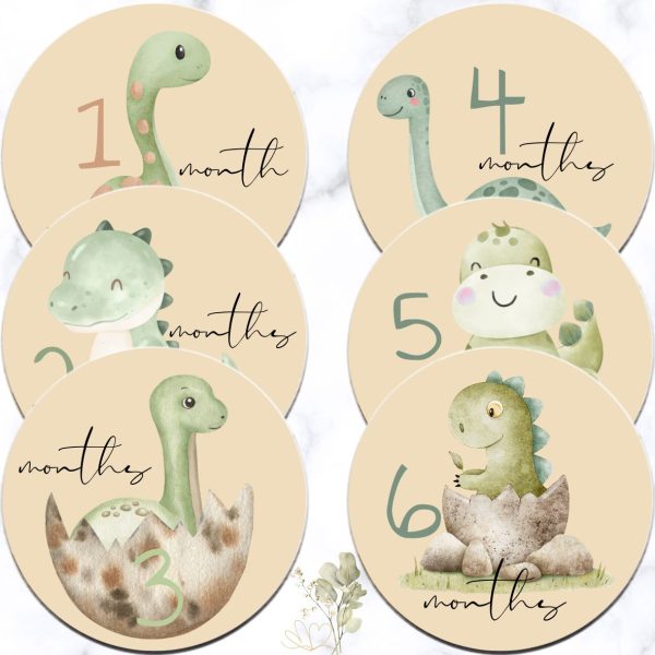 Dino Theme Milestone Disks
