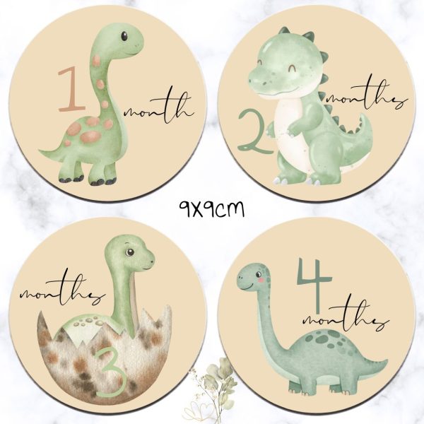 Dino Theme Milestone Disks