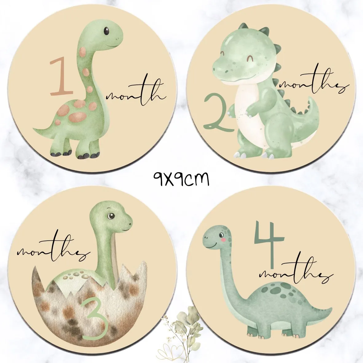 Dino Theme Milestone Disks
