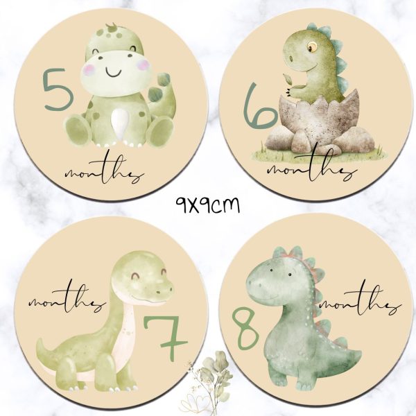 Dino Theme Milestone Disks