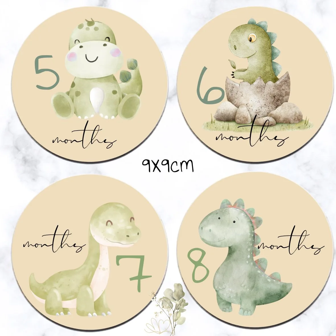 Dino Theme Milestone Disks