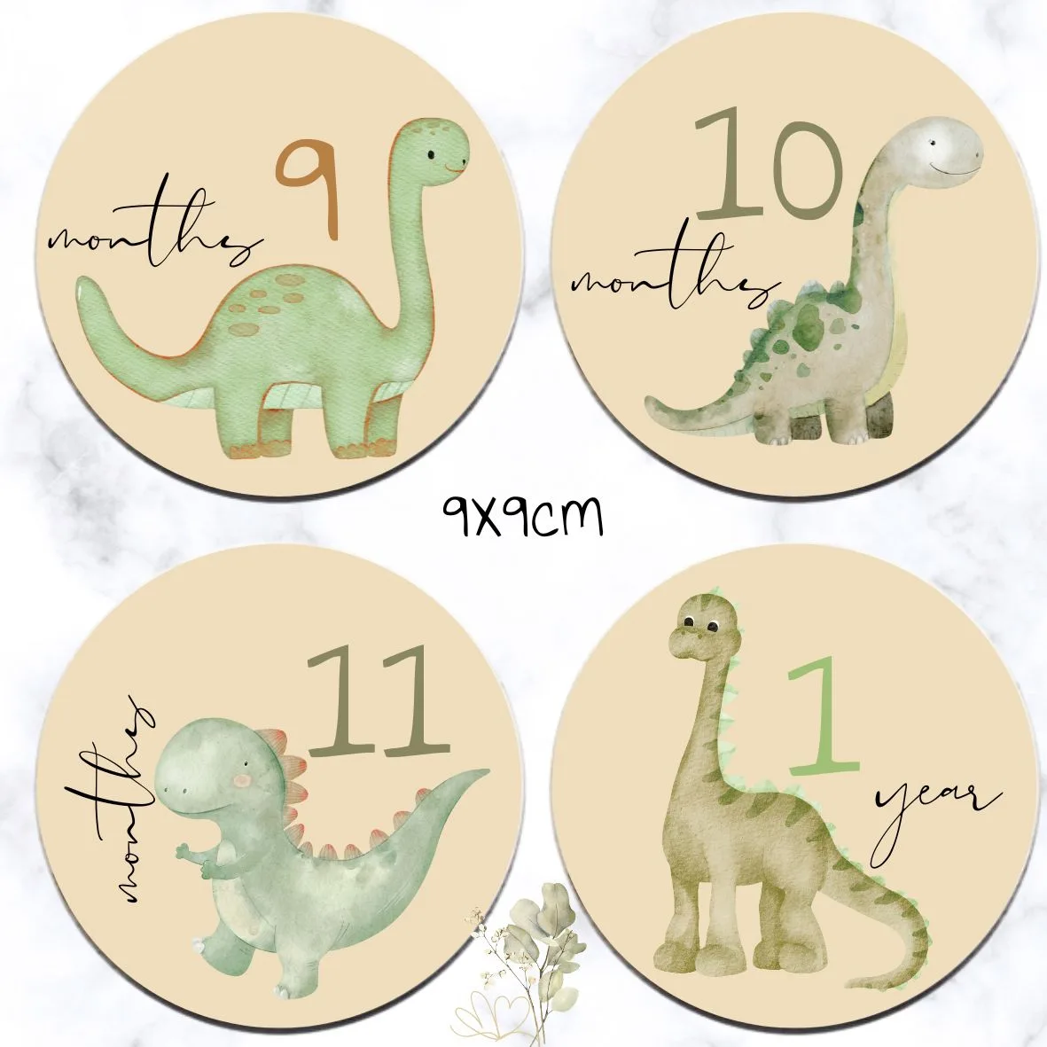 Dino Theme Milestone Disks