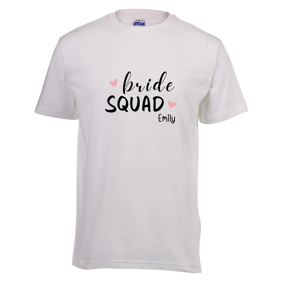 Personalised Bride Squad Shirt