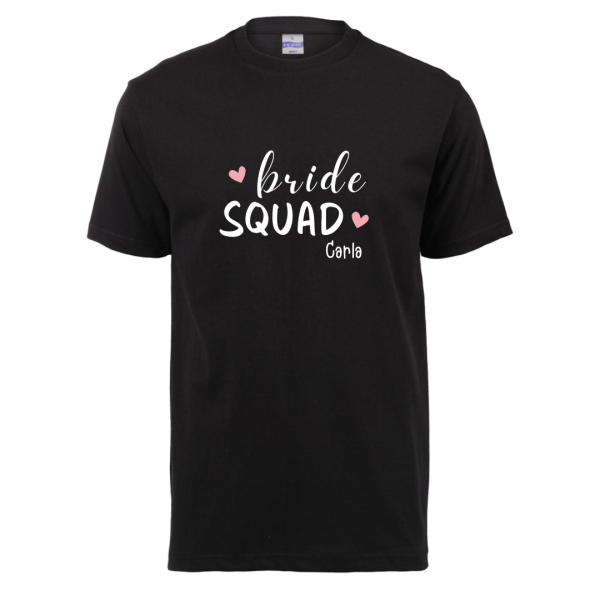 Personalised Bride Squad Shirt