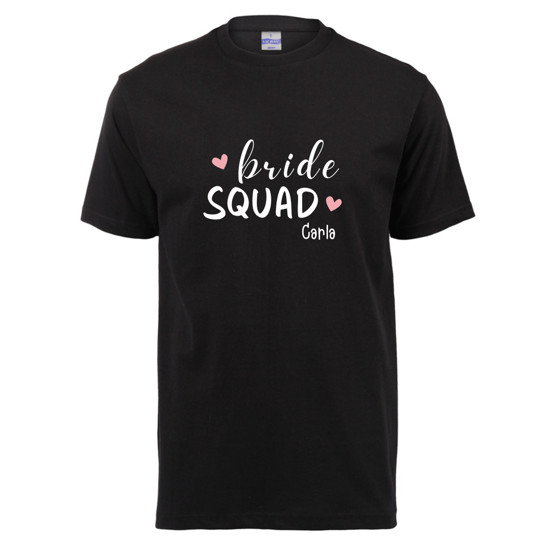 Personalised Bride Squad Shirt