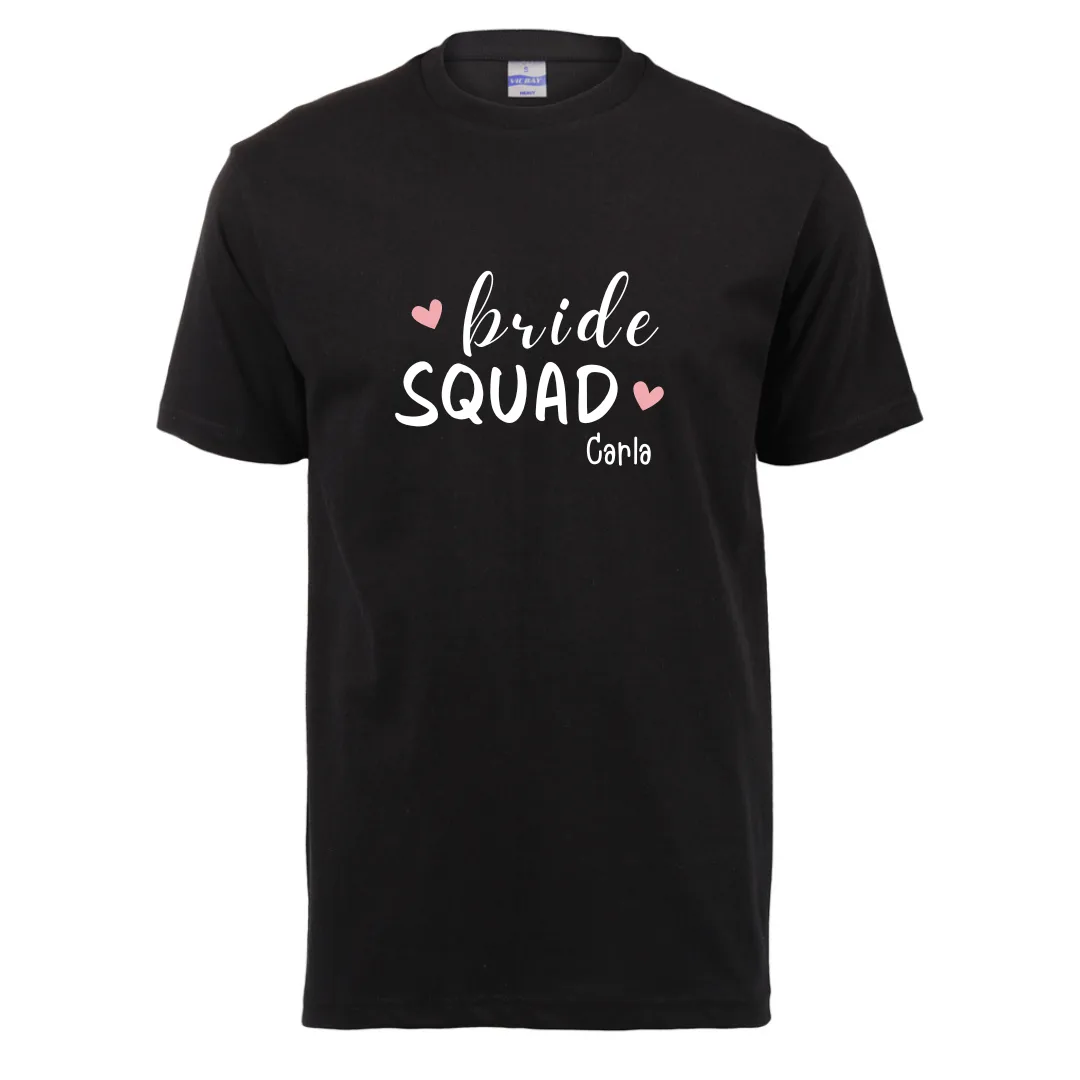 Personalised Bride Squad Shirt