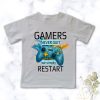 Gamers never Quit - T-shirt for Boys