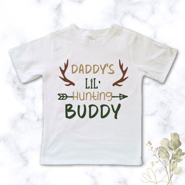 Little Hunting Buddy - Kids printed t-shirt