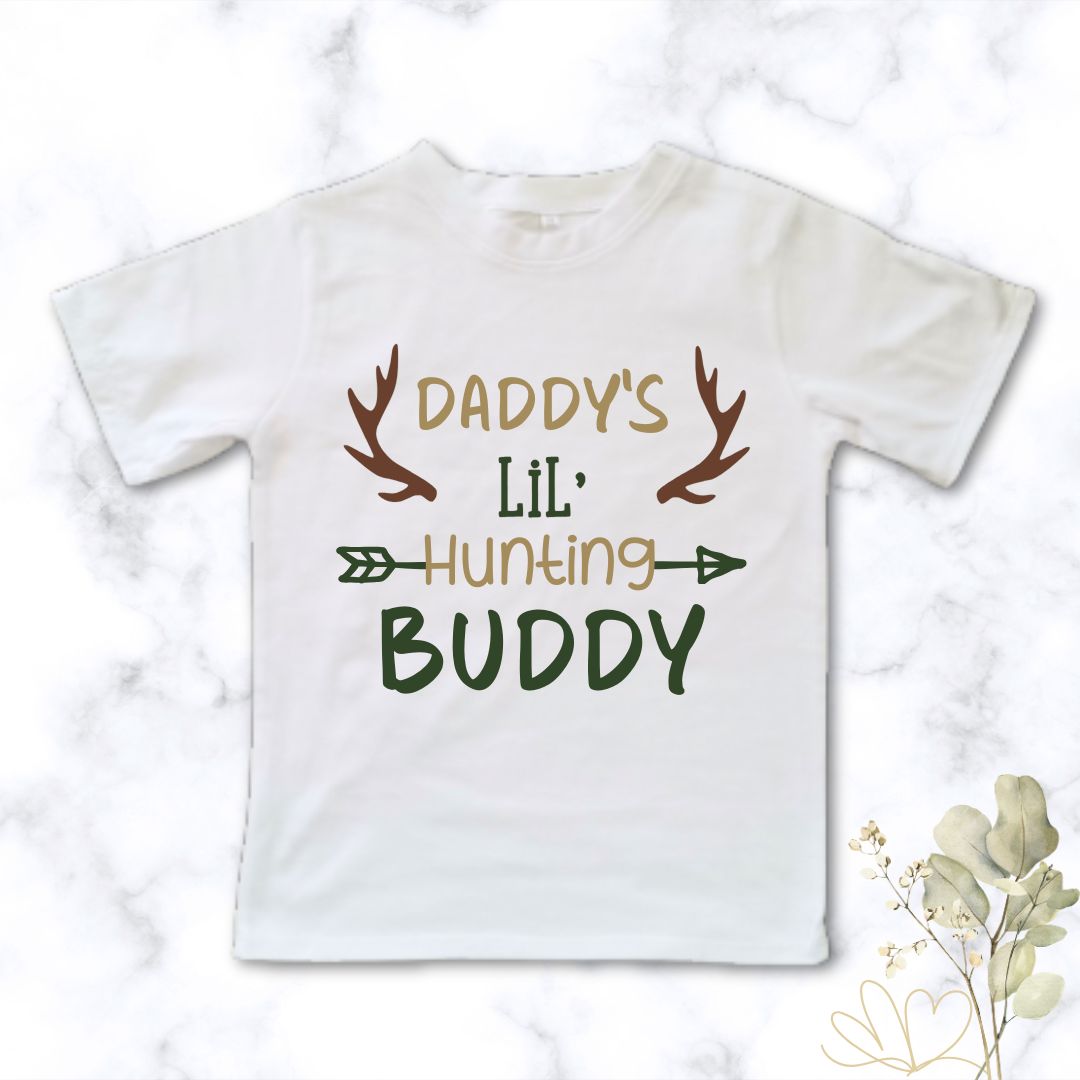 Little Hunting Buddy - Kids printed t-shirt