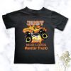 Loves Monster Trucks tee for boys | Custom Printed Kids T-Shirt