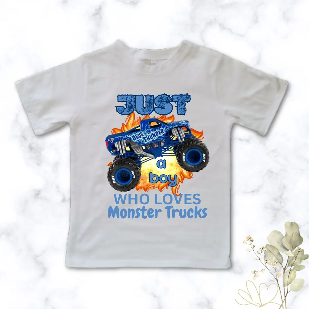 Blue Thunder Racer Tee | Custom Printed Kids T-Shirt for Boys